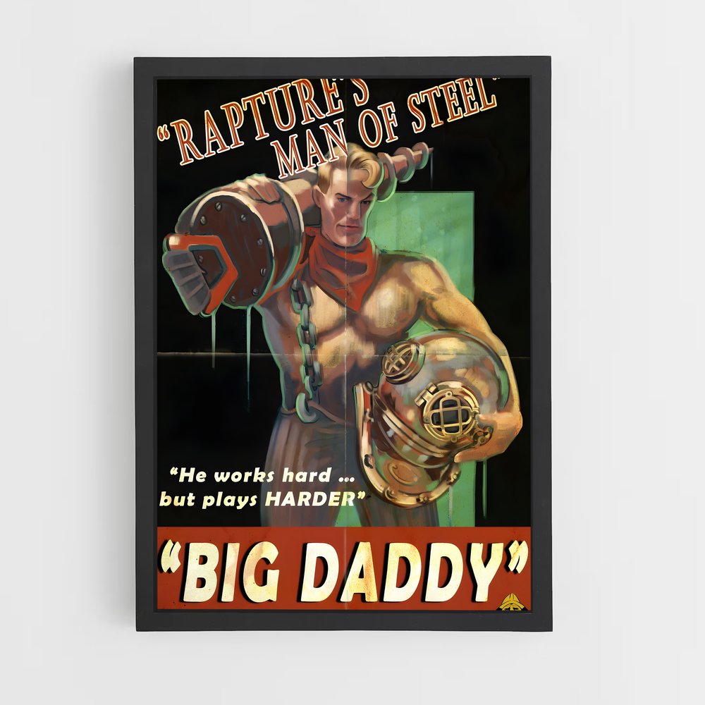 Poster Big Daddy – affiche Bioshock (vue 2)